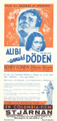 Alibi annars döden 1939 poster Maureen O´Sullivan Henry Fonda Ralph Bellamy John Brahm