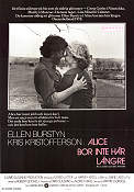 Alice doesn´t Live Here Any More 1974 movie poster Ellen Burstyn Kris Kristofferson Martin Scorsese