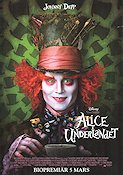 Alice in Wonderland 2010 poster Johnny Depp Tim Burton