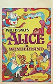 Alice in Wonderland 1950 movie poster Animation Artistic posters