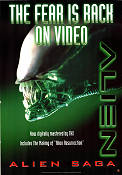 Alien VHS 1979 poster Sigourney Weaver Ridley Scott