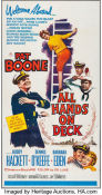 All Hands on Deck 1961 movie poster Pat Boone Buddy Hackett Dennis O´Keefe Barbara Eden Norman Taurog Find more: Large poster Ships and navy