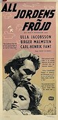 All jordens fröjd 1953 poster Ulla Jacobsson Birger Malmsten Carl-Henrik Fant Rolf Husberg