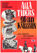 Alla tiders 91:an Karlsson 1953 movie poster Holger Höglund Gus Dahlström Irene Söderblom Gösta Bernhard From comics