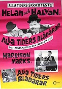 Alla tiders blådårar 1968 movie poster Laurel and Hardy Helan och Halvan Harrison Marks