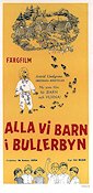 Alla vi barn i Bullerbyn 1960 movie poster Olle Hellbom Writer: Astrid Lindgren