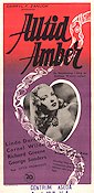 Forever Amber 1947 movie poster Linda Darnell Cornel Wilde Richard Greene Otto Preminger