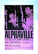 Alphaville 1965 movie poster Eddie Constantine Anna Karina Akim Tamiroff Jean-Luc Godard Cult movies