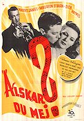 Älskar du mej? 1946 poster Harry James Maureen O´Hara Instrument