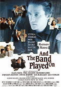 And the Band Played On 1993 movie poster Alan Alda Matthew Modine Patrick Bauchau Roger Spottiswoode
