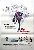 The Anderson Tapes 1971 movie poster Sean Connery Dyan Cannon