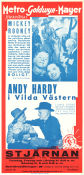 Andy Hardy i vilda västern 1938 poster Mickey Rooney Lewis Stone Fay Holden George B Seitz