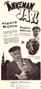 Änkeman Jarl 1945 poster Dagmar Ebbesen Arthur Fischer Sigurd Wallén Text: Vilhelm Moberg