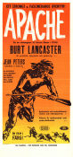 Apache 1954 movie poster Burt Lancaster Jean Peters John McIntire Robert Aldrich