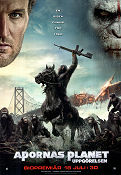 Dawn of the Planet of the Apes 2014 movie poster Gary Oldman Keri Russell Matt Reeves Bridges
