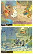 Aristocats 1970 lobby card set Phil Harris Wolfgang Reitherman Animation Cats