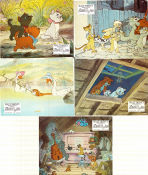 Aristocats 1970 lobby card set Phil Harris Wolfgang Reitherman Animation Cats