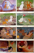 Aristocats 1970 lobby card set Wolfgang Reitherman Animation Cats