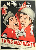 At War with the Army 1950 movie poster Dean Martin Jerry Lewis