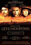 Cold Mountain 2003 movie poster Jude Law Nicole Kidman Renée Zellweger Anthony Minghella