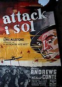 Attack i sol 1948 poster Dana Andrews Richard Conte John Ireland Lloyd Bridges Lewis Milestone Krig