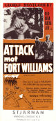 Attack mot Fort Williams 1950 poster George Montgomery Brenda Marshall Glenn Langan Phil Karlson