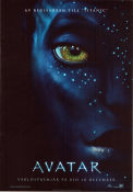 Avatar 2009 movie poster Sam Worthington Zoe Saldana Sigourney Weaver James Cameron