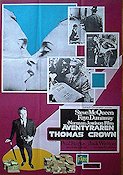 The Thomas Crown Affair 1968 movie poster Steve McQueen Faye Dunaway Paul Burke Norman Jewison