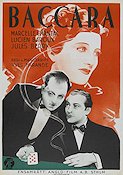 Baccara 1935 movie poster Marcelle Chantal Lucien Baroux Gambling