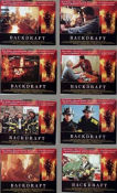 Backdraft 1991 lobby card set Kurt Russell Robert De Niro Rebecca de Mornay Fire