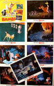 Bambi 1942 lobby card set Hardie Albright James Algar Animation Musicals