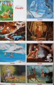 Bambi 1942 lobby card set Hardie Albright James Algar Animation Musicals