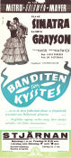 The Kissing Bandit 1948 movie poster Frank Sinatra Kathryn Grayson J Carrol Naish Laslo Benedek Musicals