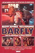 Barfly 1987 movie poster Mickey Rourke Faye Dunaway