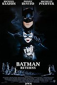 Batman Returns 1992 movie poster Michael Keaton Michelle Pfeiffer Tim Burton Find more: Batman From comics