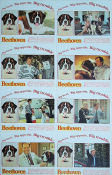 Beethoven 1992 lobby card set Charles Grodin Bonnie Hunt Dean Jones Brian Levant Dogs