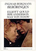 The Touch 1971 movie poster Elliott Gould Bibi Andersson Max von Sydow Sheila Reid Ingmar Bergman