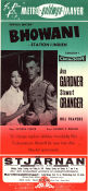 Bhowani Junction 1956 movie poster Ava Gardner Stewart Granger Bill Travers George Cukor Asia