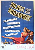 Two Tickets to Broadway 1952 poster Tony Martin