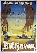 Biltjuven 1948 poster Anna Magnani Massimo Girotti Checco Rissone Mario Camerini Bilar och racing