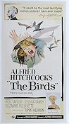 The Birds 1963 movie poster Tippi Hedren Alfred Hitchcock Birds