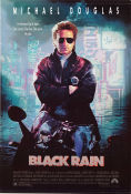 Black Rain 1989 poster Michael Douglas Andy Garcia Ken Takakura Ridley Scott Asien Maffia