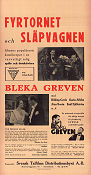 Bleka greven 1937 movie poster Carl Schenström Harald Madsen Fyrtornet och Släpvagnen Fy og Bi Karin Albihn Gösta Rodin