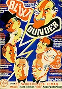 Blixt och dunder 1938 movie poster Olof Winnerstrand Nils Wahlbom Hasse Ekman Writer: P G Woodehouse