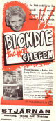 Blondie Meets the Boss 1939 movie poster Penny Singleton Arthur Lake Larry Simms Frank R Strayer From comics