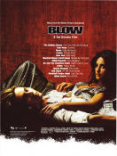 Blow 2001 poster Johnny Depp Penelope Cruz Franka Potente Ted Demme