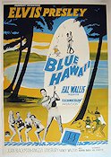 Blue Hawaii 1961 movie poster Elvis Presley Joan Blackman Angela Lansbury Norman Taurog Beach