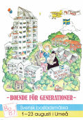 BO87 Svensk Bostadsmässa Umeå 1987 poster 