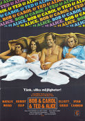 Bob and Carol and Ted and Alice 1969 movie poster Natalie Wood Robert Culp Elliott Gould Dyan Cannon Paul Mazursky Romance