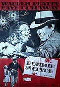 Bonnie and Clyde 1967 movie poster Warren Beatty Faye Dunaway Gene Hackman Arthur Penn